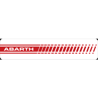 Showplaat Fiat Abarth streep
