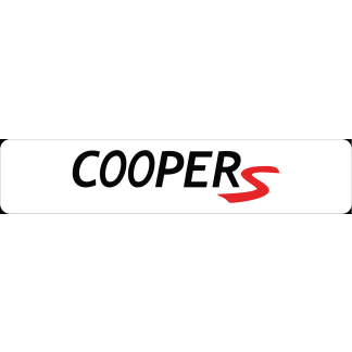 Showplaat Mini Cooper S 2